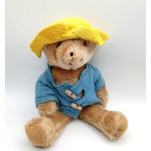 Eden Toys Paddington Bear Plush Stuffed Toy Animal 16" 1975 Blue Coat Yellow Hat